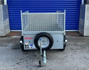 2021-IFOR WILLIAMS p5e TRAILER WITH FULL MESH +RAMP WITH BLUE TARPAULIN COVER (SOLD) image 18