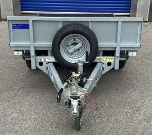 2021-IFOR WILLIAMS p5e TRAILER WITH FULL MESH +RAMP WITH BLUE TARPAULIN COVER (SOLD) image 10