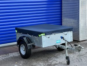 GALVANISED SINGLE AXLES 4' x 3' CAMPING/UTILITY TRAILER WITH COVER image 2