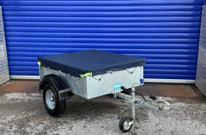GALVANISED SINGLE AXLES 4' x 3' CAMPING/UTILITY TRAILER WITH COVER image 9